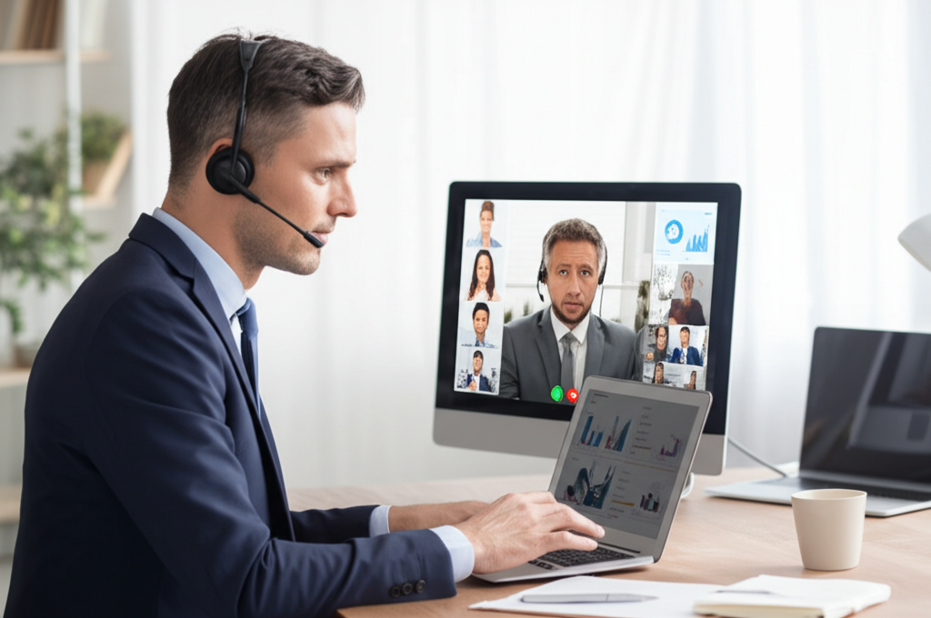 Executive responding to analyst questions during earnings call Q&A session